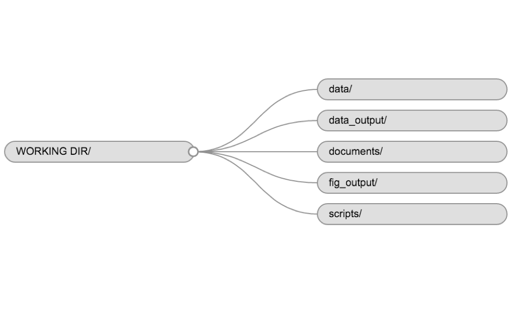 A typical directory structure